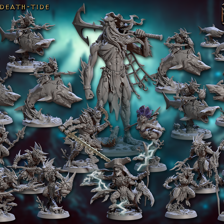 3D Printable Mirmidons of the Death-Tide (Complete set - 64) by
